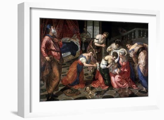 The Nativity of John the Baptist, 1550-Jacopo Tintoretto-Framed Giclee Print