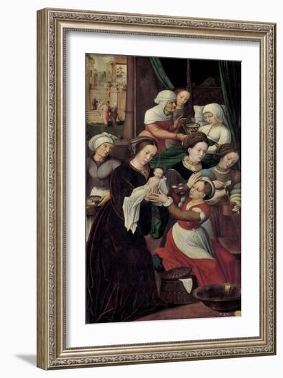 The Nativity of the Virgin Mary-Ambrosius Benson-Framed Giclee Print