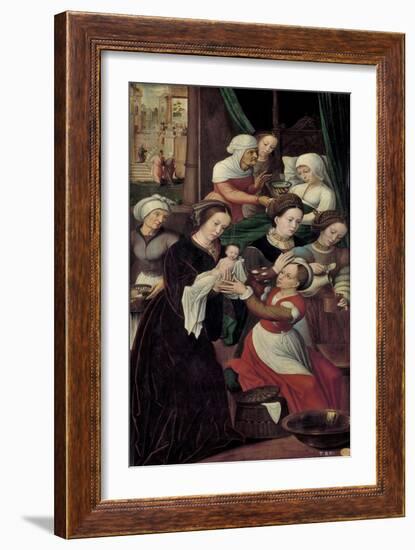 The Nativity of the Virgin Mary-Ambrosius Benson-Framed Giclee Print