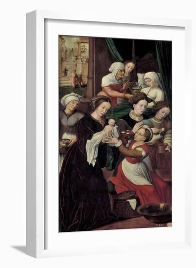 The Nativity of the Virgin Mary-Ambrosius Benson-Framed Giclee Print