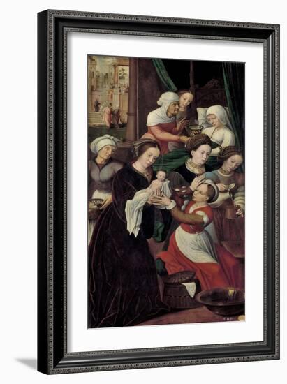 The Nativity of the Virgin Mary-Ambrosius Benson-Framed Giclee Print