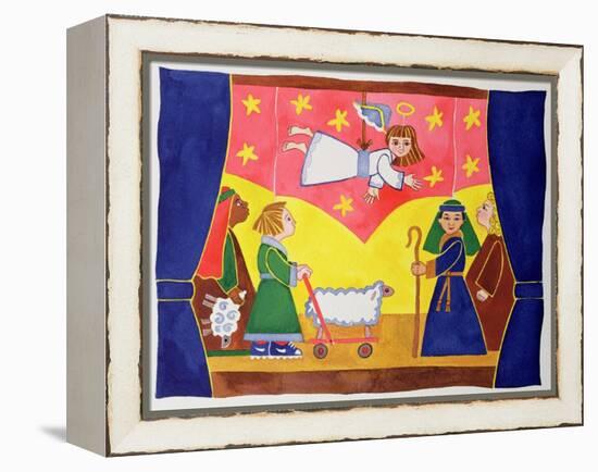 The Nativity Play-Cathy Baxter-Framed Premier Image Canvas