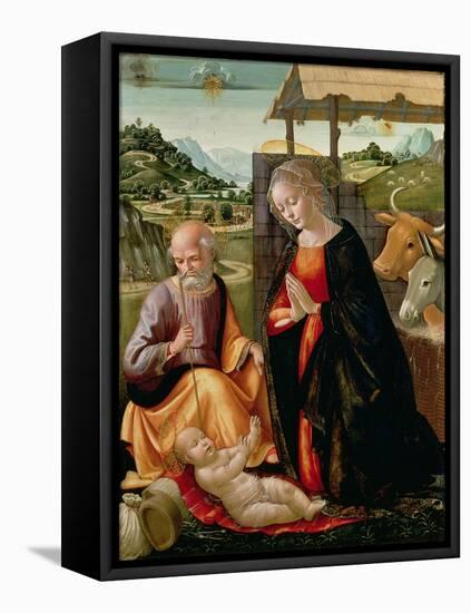 The Nativity (Post Cleaning)-Domenico Ghirlandaio-Framed Premier Image Canvas