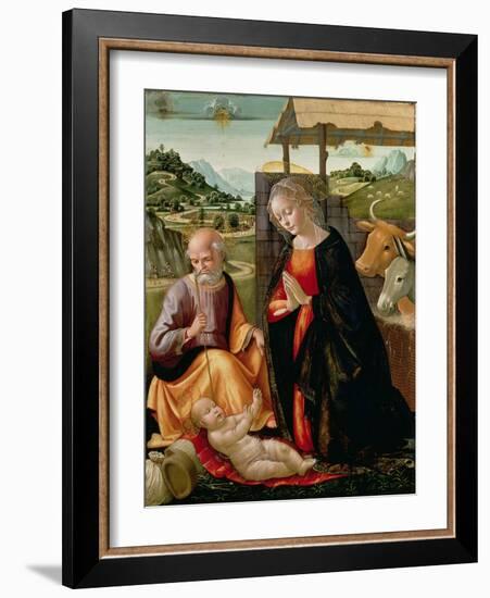 The Nativity (Post Cleaning)-Domenico Ghirlandaio-Framed Giclee Print