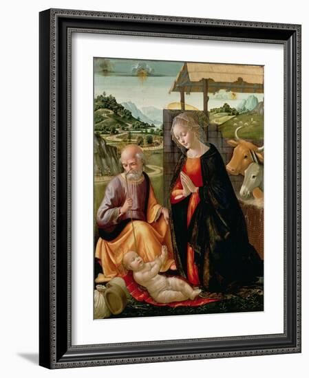 The Nativity (Post Cleaning)-Domenico Ghirlandaio-Framed Giclee Print