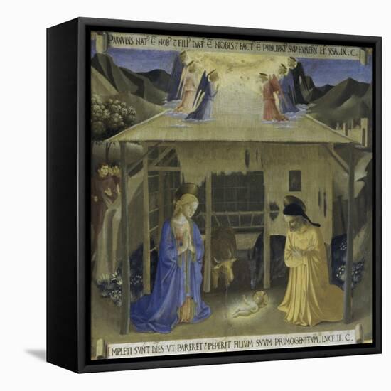 The Nativity, Story of the Life of Christ-Fra Angelico-Framed Premier Image Canvas