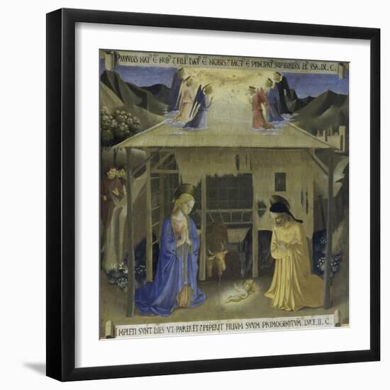 The Nativity, Story of the Life of Christ-Fra Angelico-Framed Giclee Print