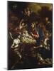 The Nativity with Adoring Angels and the Annunciation to the Shepherds Beyond-Francesco Solimena-Mounted Giclee Print
