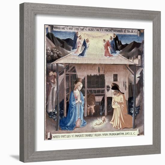 The Nativity-Fra Angelico-Framed Giclee Print