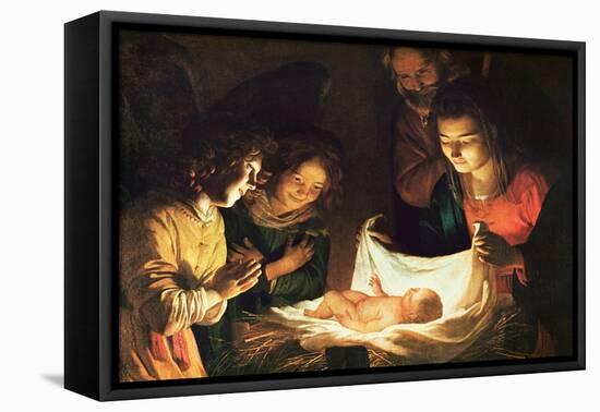 The Nativity-Gerrit van Honthorst-Framed Premier Image Canvas