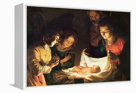 The Nativity-Gerrit van Honthorst-Framed Premier Image Canvas