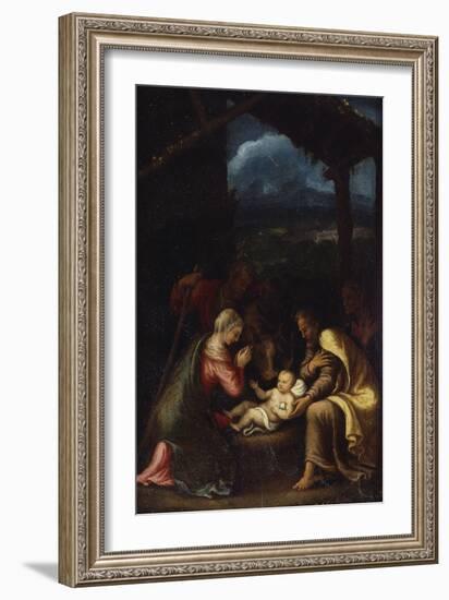 The Nativity-Giulio Romano-Framed Giclee Print