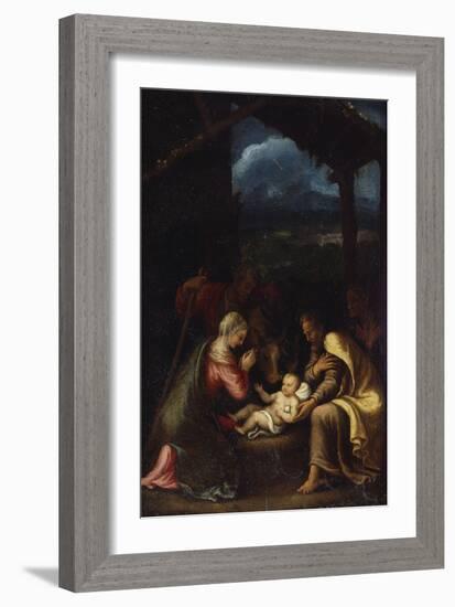 The Nativity-Giulio Romano-Framed Giclee Print