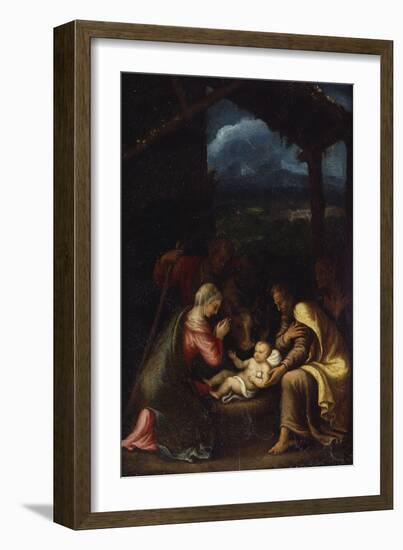 The Nativity-Giulio Romano-Framed Giclee Print