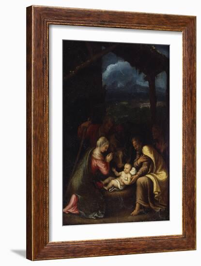 The Nativity-Giulio Romano-Framed Giclee Print