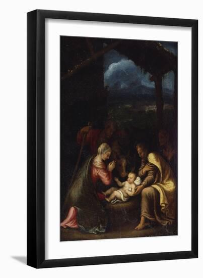 The Nativity-Giulio Romano-Framed Giclee Print