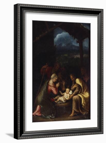 The Nativity-Giulio Romano-Framed Giclee Print