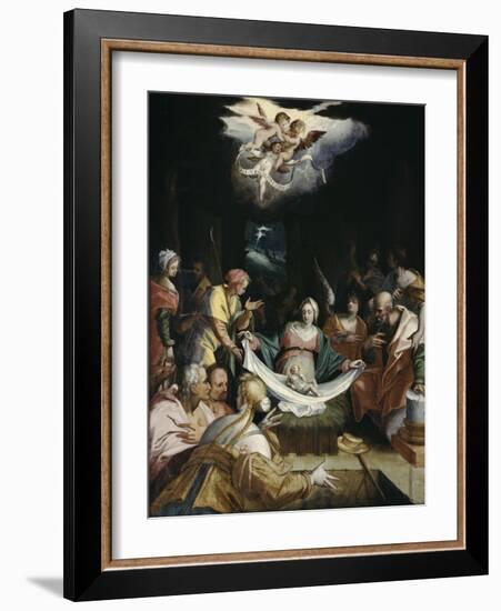 The Nativity-Hans von Aachen-Framed Giclee Print