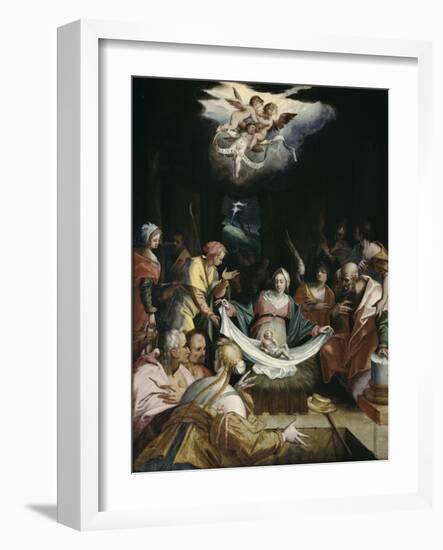 The Nativity-Hans von Aachen-Framed Giclee Print