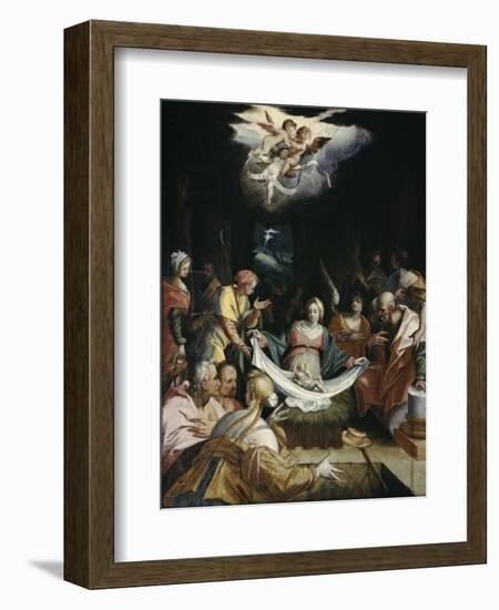 The Nativity-Hans von Aachen-Framed Giclee Print