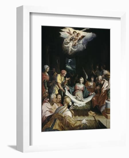 The Nativity-Hans von Aachen-Framed Giclee Print