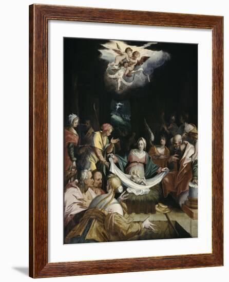 The Nativity-Hans von Aachen-Framed Giclee Print