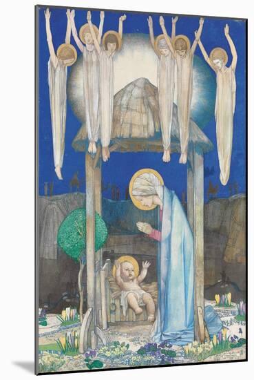 The Nativity-Edward Reginald Frampton-Mounted Giclee Print