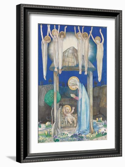 The Nativity-Edward Reginald Frampton-Framed Giclee Print