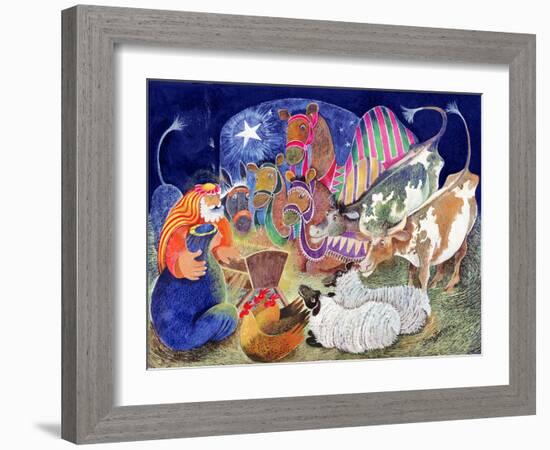 The Nativity-Lisa Graa Jensen-Framed Giclee Print