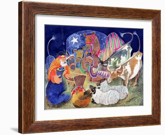 The Nativity-Lisa Graa Jensen-Framed Giclee Print