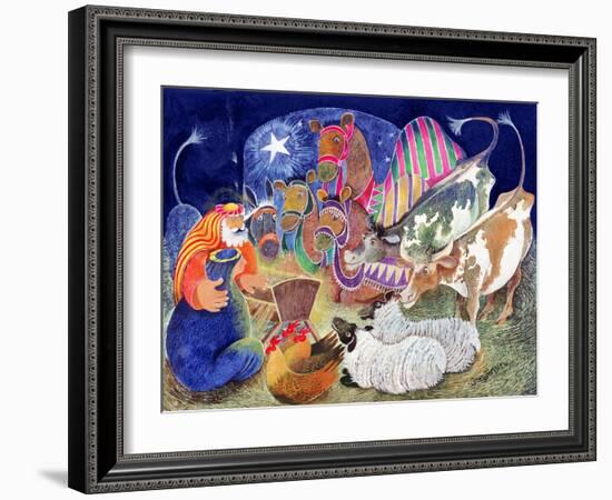 The Nativity-Lisa Graa Jensen-Framed Giclee Print