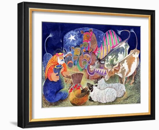 The Nativity-Lisa Graa Jensen-Framed Giclee Print