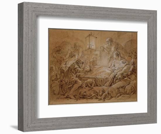 The Nativity-Francois Boucher-Framed Giclee Print