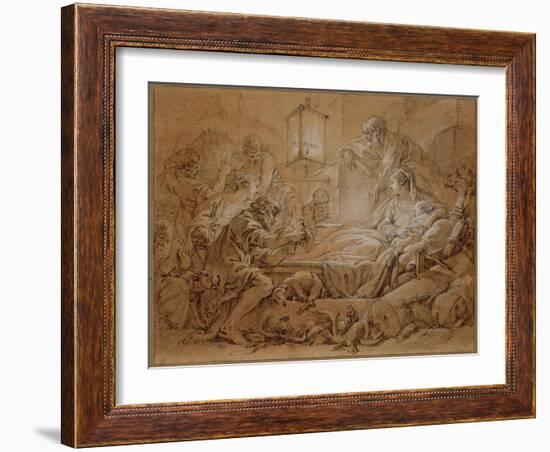 The Nativity-Francois Boucher-Framed Giclee Print