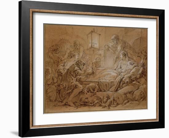 The Nativity-Francois Boucher-Framed Giclee Print