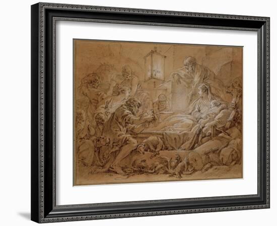 The Nativity-Francois Boucher-Framed Giclee Print