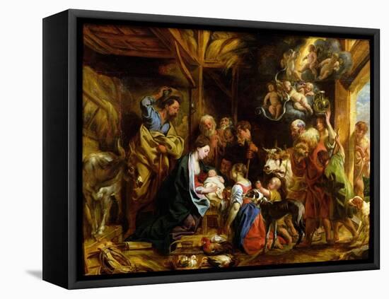 The Nativity-Jacob Jordaens-Framed Premier Image Canvas