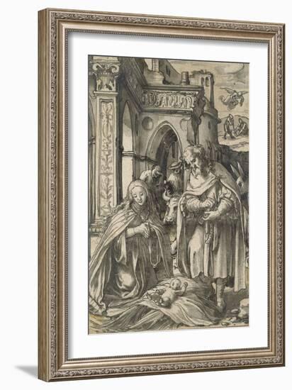 The Nativity-Hans Holbein the Younger-Framed Giclee Print