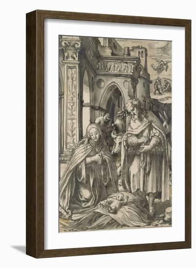 The Nativity-Hans Holbein the Younger-Framed Giclee Print