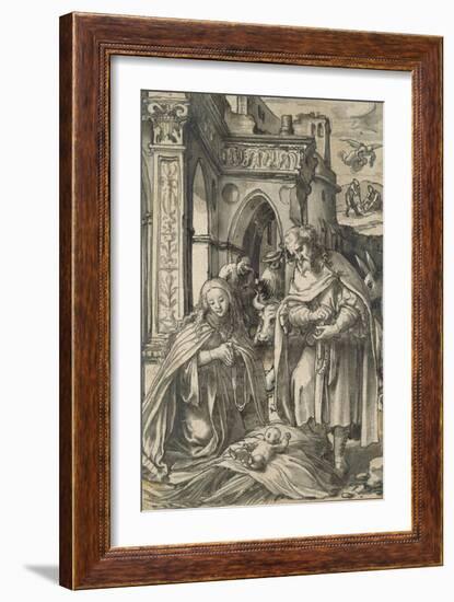 The Nativity-Hans Holbein the Younger-Framed Giclee Print