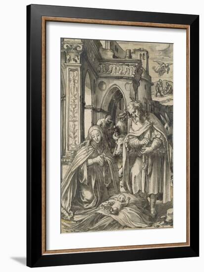 The Nativity-Hans Holbein the Younger-Framed Giclee Print