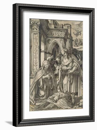 The Nativity-Hans Holbein the Younger-Framed Giclee Print