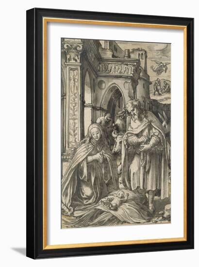 The Nativity-Hans Holbein the Younger-Framed Giclee Print