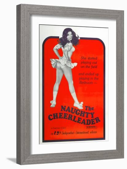 THE NAUGHTY CHEERLEADER, US poster, Barbi Benton, 1970-null-Framed Art Print