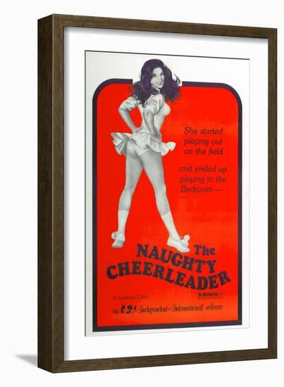 THE NAUGHTY CHEERLEADER, US poster, Barbi Benton, 1970-null-Framed Art Print