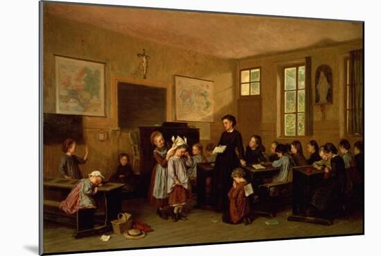 The Naughty School Children-Theophile Emmanuel Duverger-Mounted Giclee Print