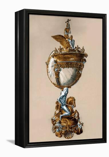 The Nautilus Shell, 19th Century-Charles James Richardson-Framed Premier Image Canvas