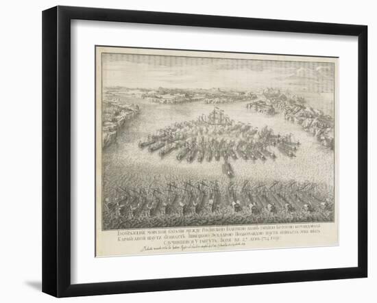 The Naval Battle of Gangut on July 27, 1714-Nicolas de Larmessin-Framed Giclee Print