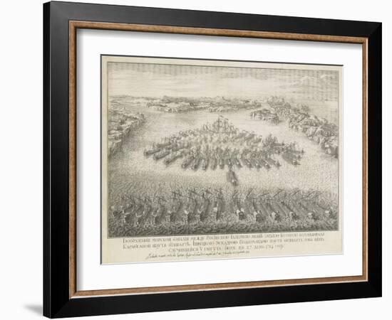 The Naval Battle of Gangut on July 27, 1714-Nicolas de Larmessin-Framed Giclee Print