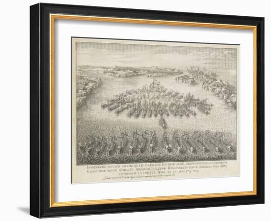 The Naval Battle of Gangut on July 27, 1714-Nicolas de Larmessin-Framed Giclee Print